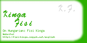 kinga fisi business card